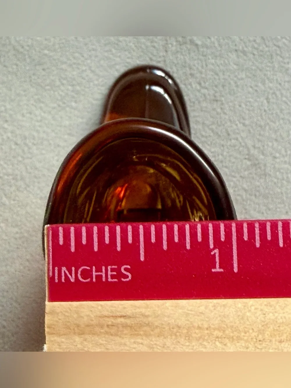 Vintage Amber Glass Cowboy Boot Shaped Shot Glass Toothpick Holder Western